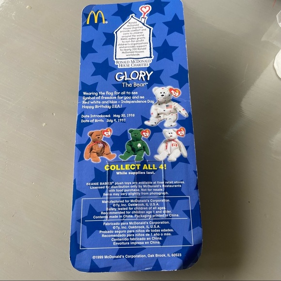 Ty Beanie Babies Glory the Bear Plush Toy Brand New Unopened - Picture 5 of 6